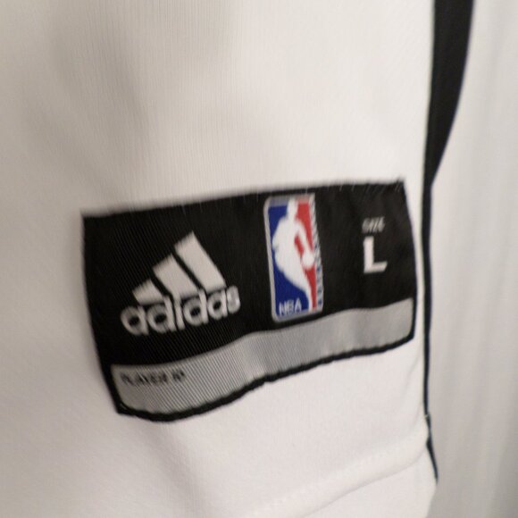 Adidas Spurs Tim Duncan #21 White Jersey Sz L NBA NWT Style R 2Lest - Picture 3 of 8